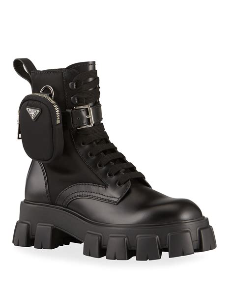 mens prada combat boots|prada monolith boots men.